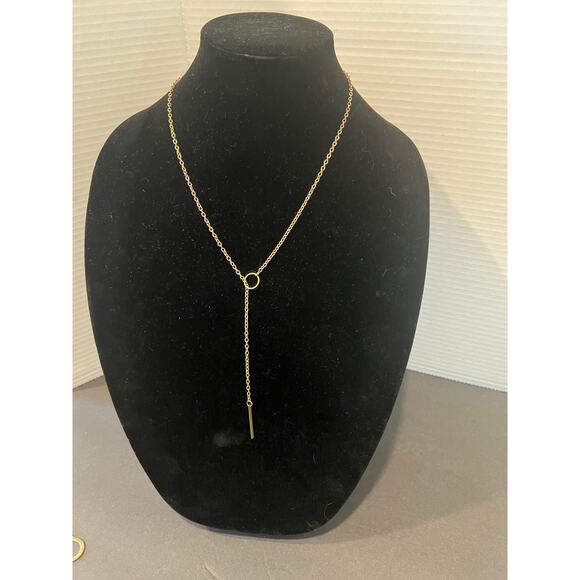 NWOT 6 Lariat Snake Long Gold Tone Rhinestone Statement Necklaces - Picture 8 of 12